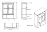 Simpli Home Avington 23.6-in x 30-in x 10-in White Soft Close Bathroom Wall Cabinet
