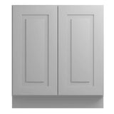 Home Decorators Collection Grayson 30 in. W x 24 in. D x 34.5 in. H Assembled Plywood Full Height Door Base Kitchen Cabinet in Pearl Gray