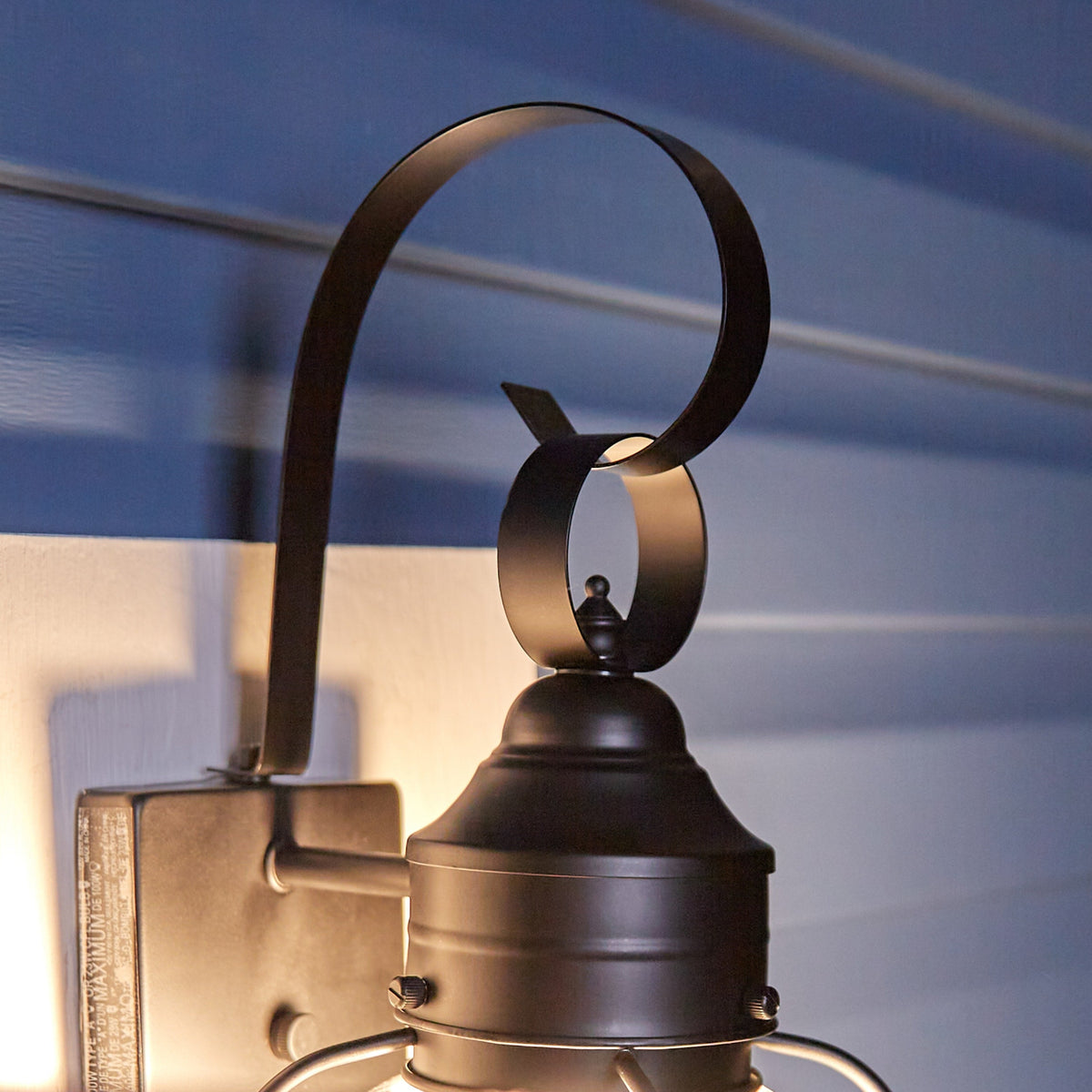 Portfolio Trevett 14-in H Matte Black Outdoor Wall Lantern, Seeded Glass, Medium Base E26