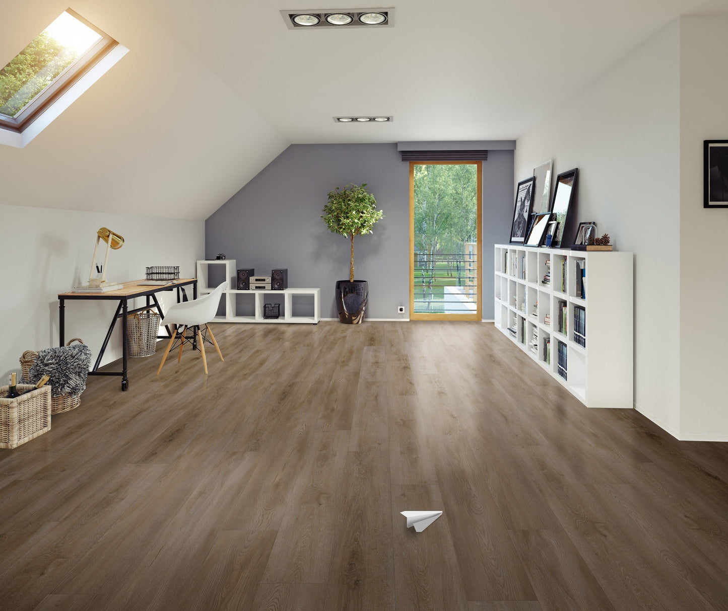 CALI Vinyl Legends King Tide 9-in W x 60-in L x 12-mm Thick Waterproof Interlocking Luxury Vinyl Plank Flooring (22.44-sq ft/carton)
