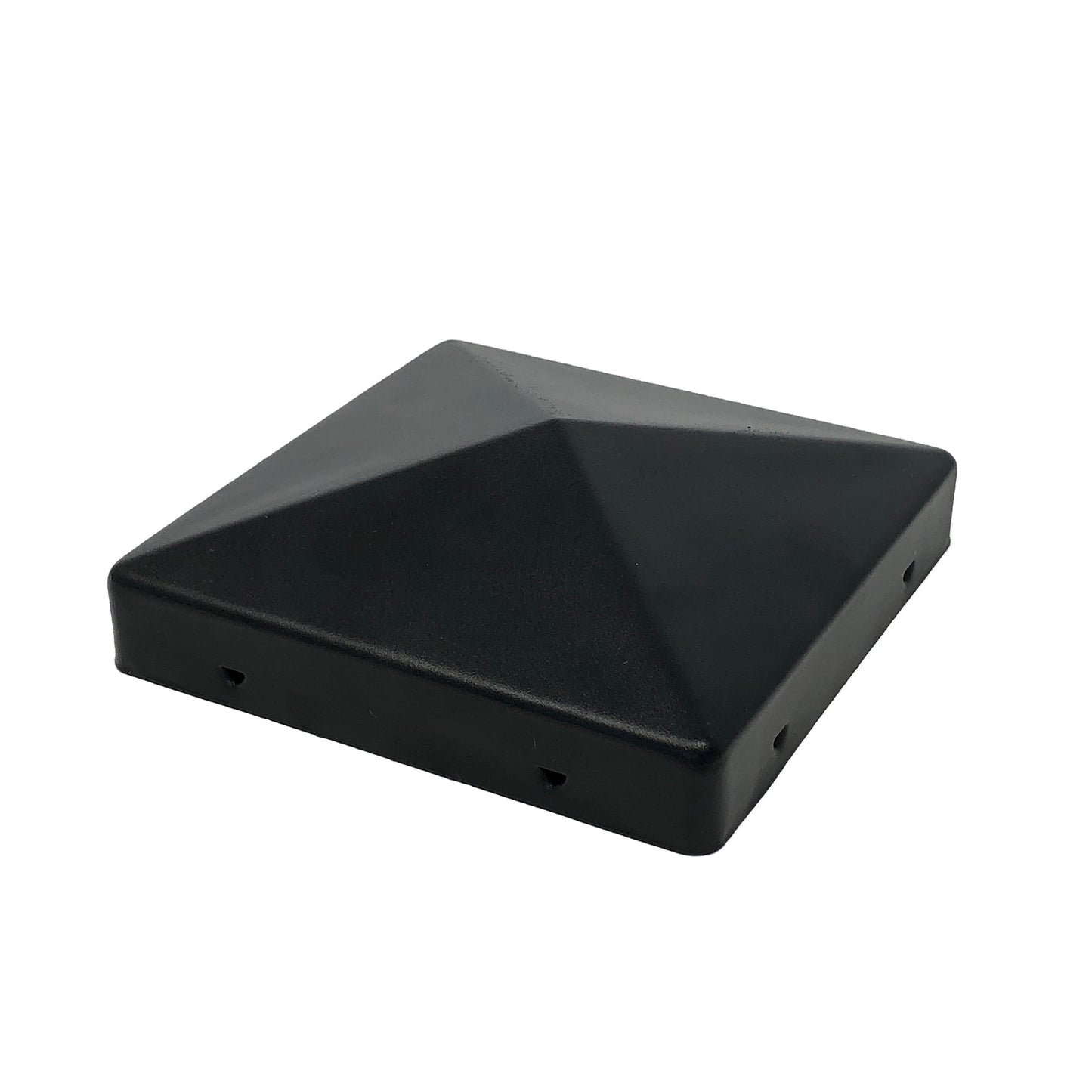 Nuvo Iron 4-in x 4-in Black Painted Galvanized Steel Deck Post Cap