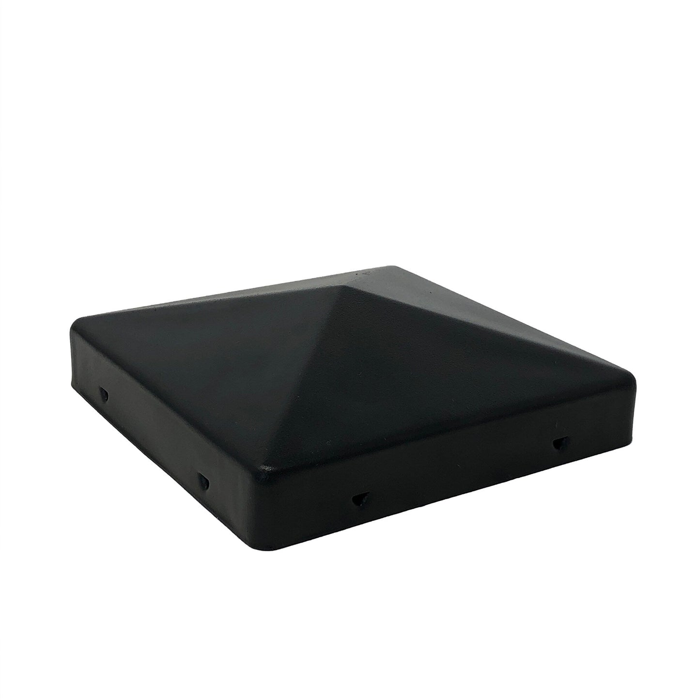 Nuvo Iron 4-in x 4-in Black Painted Galvanized Steel Deck Post Cap