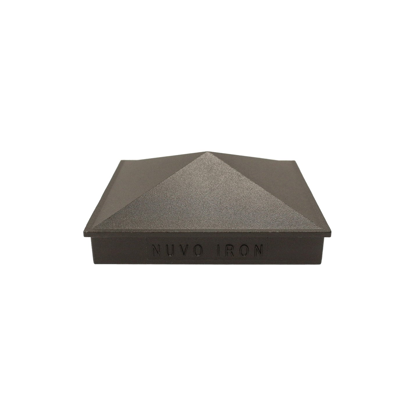 Nuvo Iron 4-in x 4-in Black Aluminum Deck Post Cap