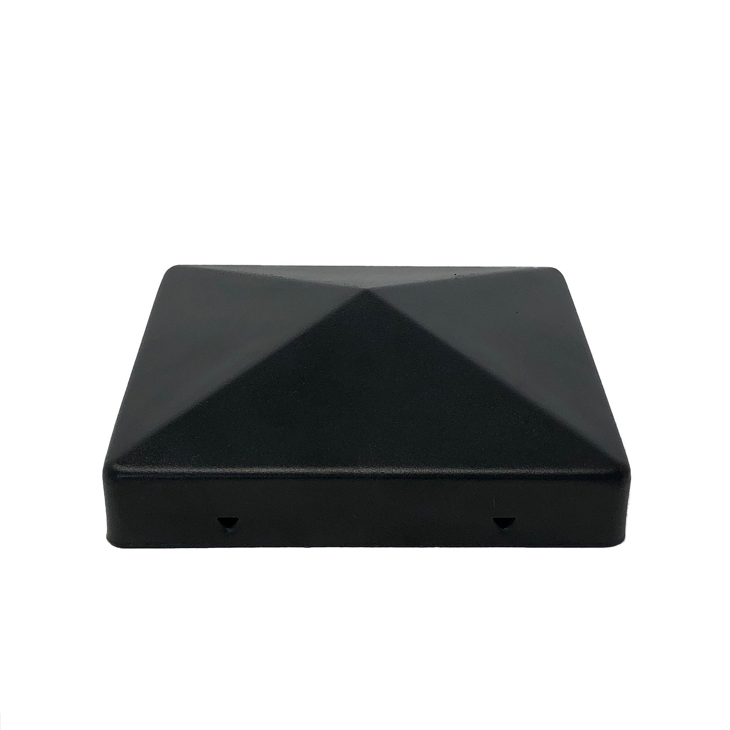 Nuvo Iron 4-in x 4-in Black Painted Galvanized Steel Deck Post Cap