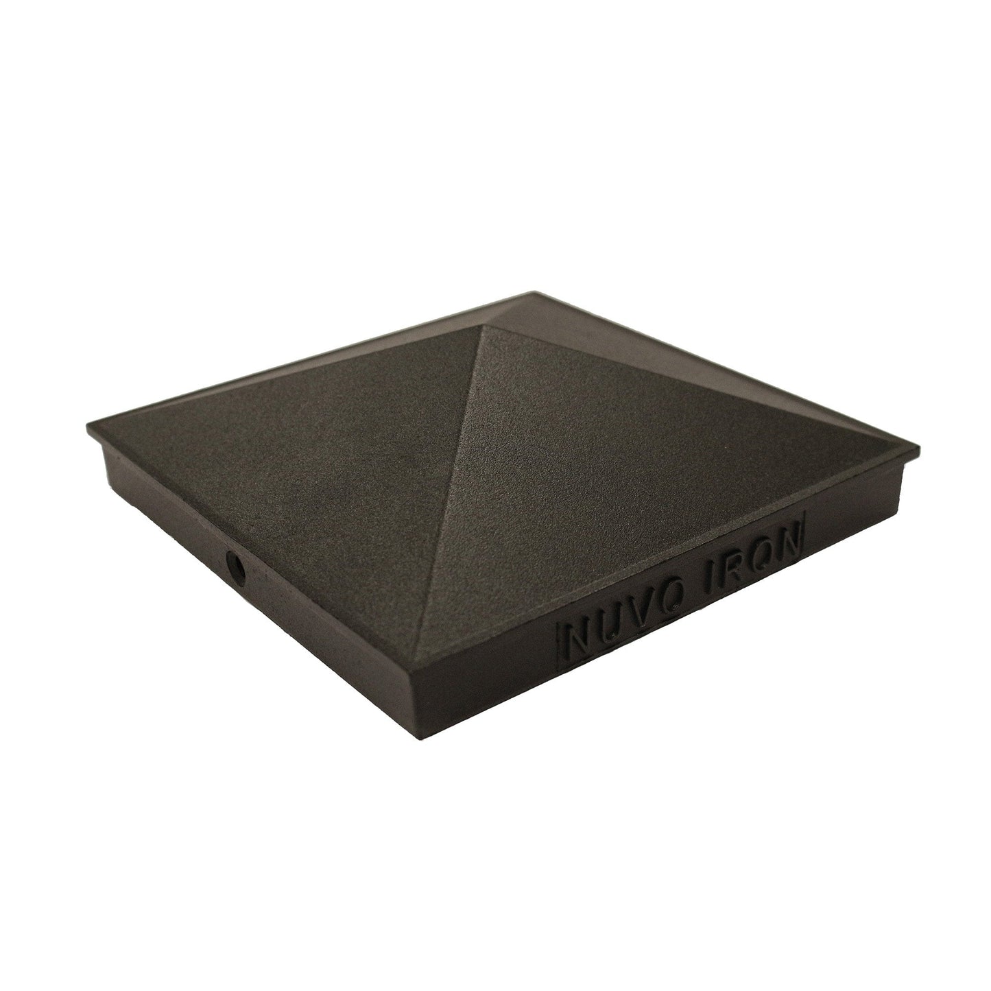 Nuvo Iron 4-in x 6-in Black Aluminum Deck Post Cap