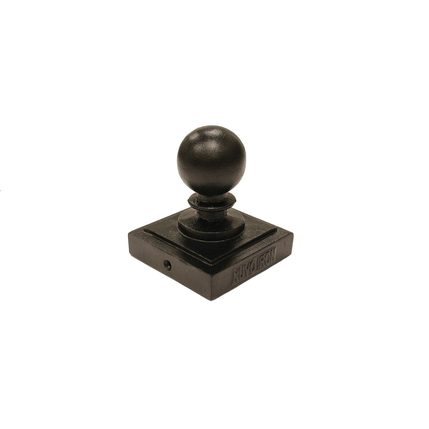 Nuvo Iron 4-in x 4-in Black Aluminum Deck Post Cap