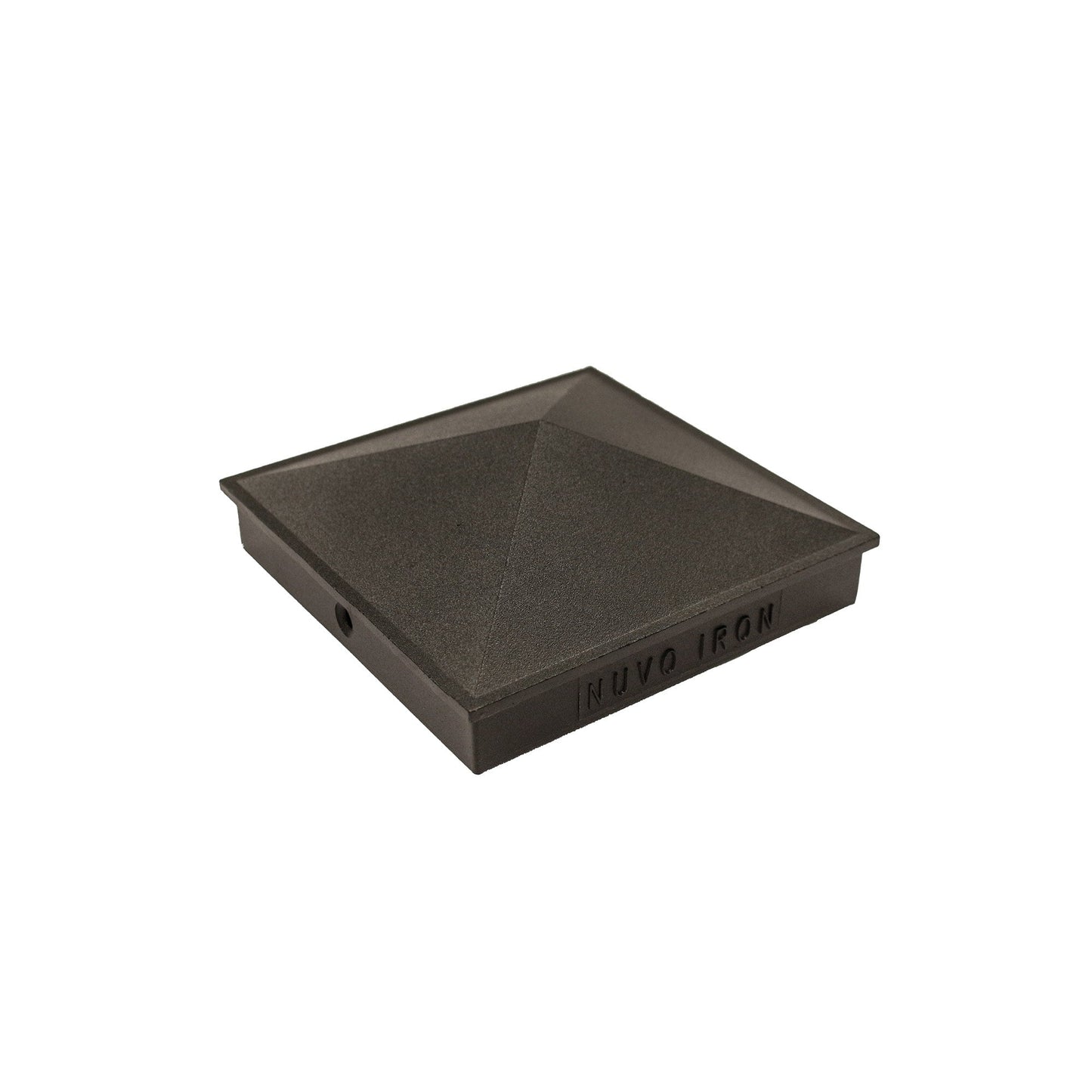 Nuvo Iron 4-in x 4-in Black Aluminum Deck Post Cap