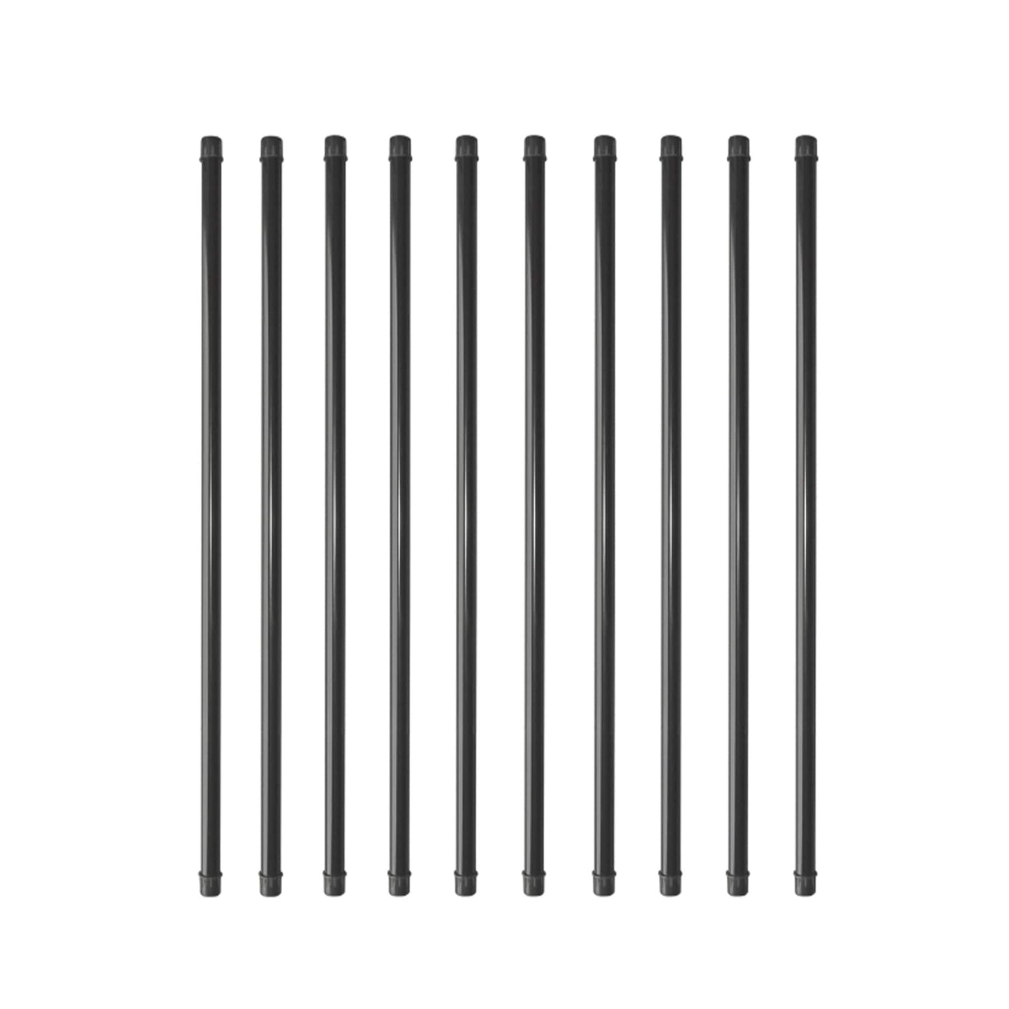 Nuvo Iron 3/4-in x 36-in Black Powder Coated Galvanized Steel Round Deck Baluster
