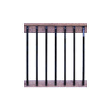 Nuvo Iron 1/2-in x 1-in x 38-in Black Powder Coated Galvanized Steel Rectangular Deck Baluster