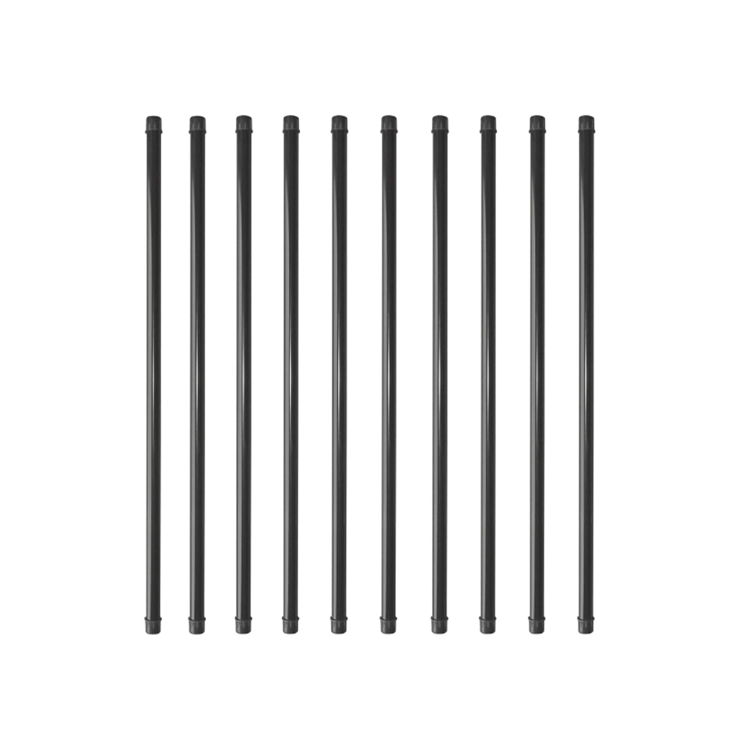 Nuvo Iron 3/4-in x 32-in Black Powder Coated Galvanized Steel Round Deck Baluster