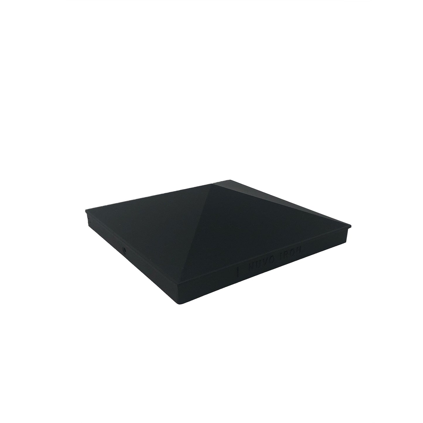 Nuvo Iron 8-in x 8-in Black Aluminum Deck Post Cap
