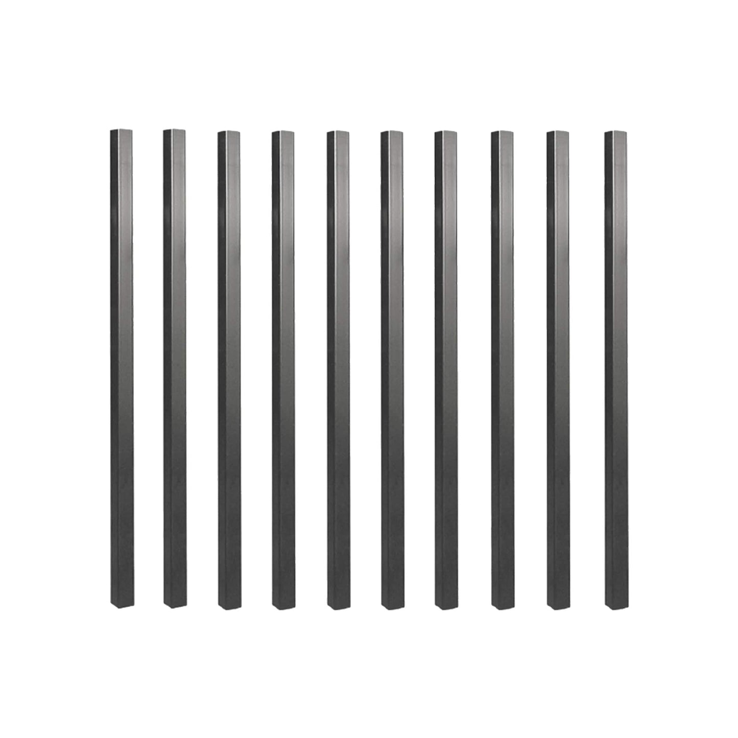 Nuvo Iron 3/4-in x 32-in Black Powder Coated Galvanized Steel Square Deck Baluster