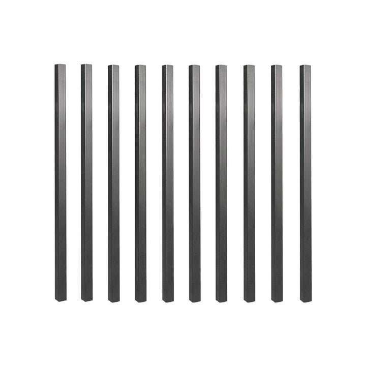 Nuvo Iron 3/4-in x 32-in Black Powder Coated Galvanized Steel Square Deck Baluster