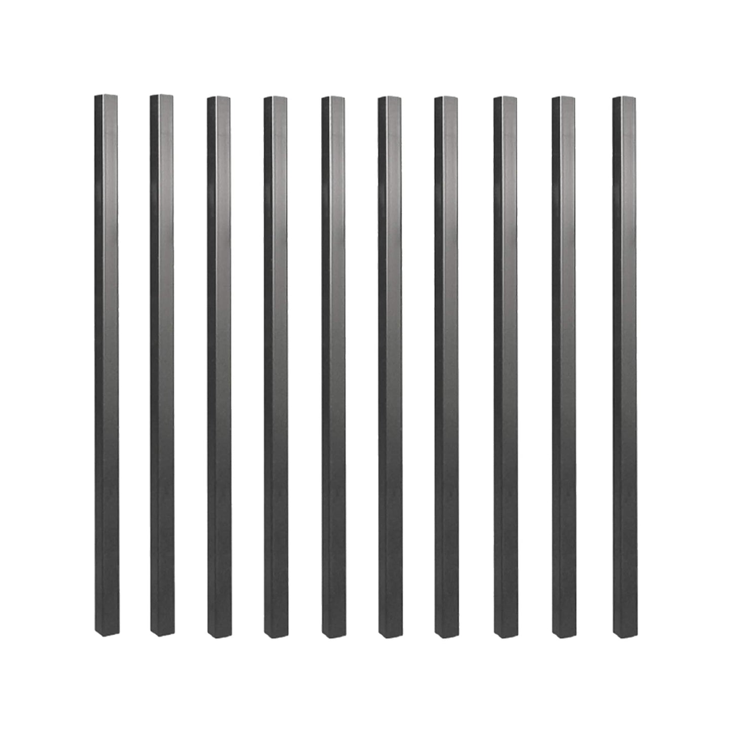 Nuvo Iron 3/4-in x 36-in Black Powder Coated Galvanized Steel Square Deck Baluster