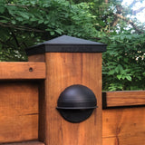 Nuvo Iron 5-in x 5-in Black Aluminum Deck Post Cap