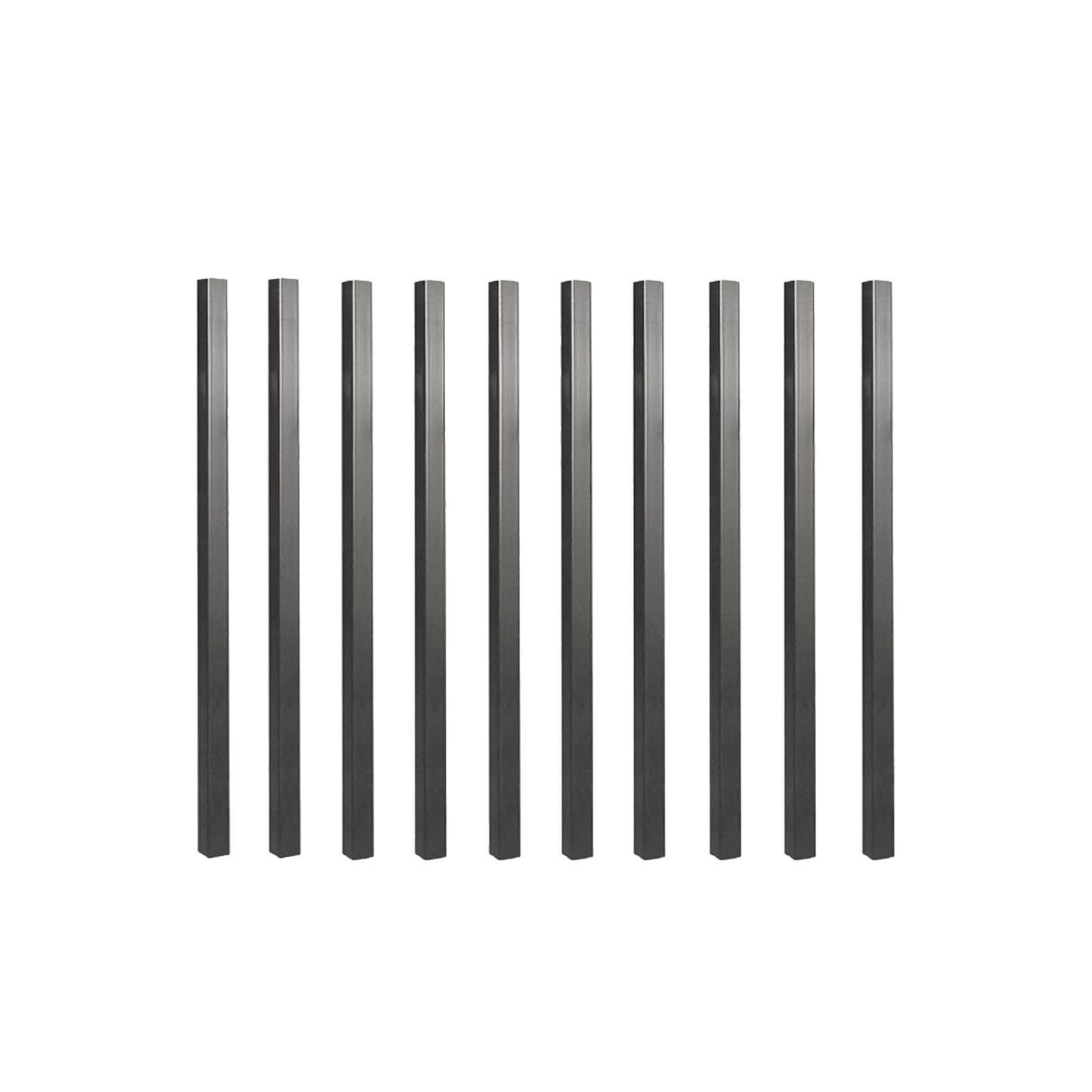 Nuvo Iron 3/4-in x 26-in Black Powder Coated Galvanized Steel Square Deck Baluster