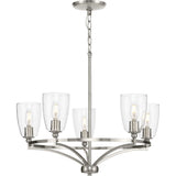 Progress Lighting Parkhurst 5-Light Brushed Gray Transitional Chandelier