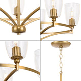 Progress Lighting Parkhurst 5-Light Brushed Bronze Transitional Chandelier