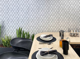 Apollo Tile Athens White 11-in x 12-in Polished Natural Stone Marble Basketweave Marble Look Floor and Wall Tile (4.66-sq. ft/ Carton)