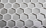 Apollo Tile (Sample) Glacier Pearl White 4-in x 4-in Polished Glass Honeycomb Mosaic Floor and Wall Tile