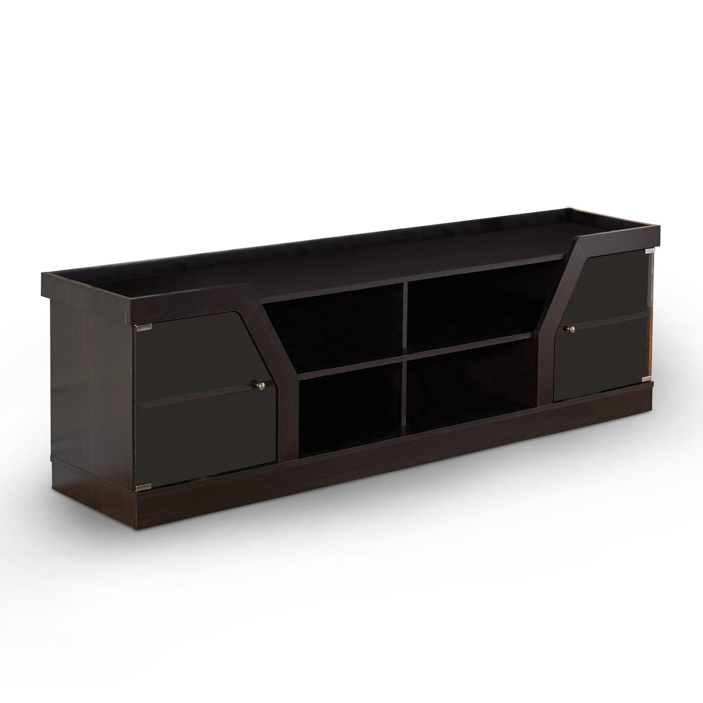 Furniture of America Salcio Modern/Contemporary Espresso Tv Cabinet (Accommodates TVs up to 80-in)