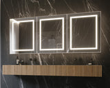 PARIS MIRROR Harmony Cabinet 72-in x 30-in Lighted LED Surface Mount 6000K Mirrored Soft Close Medicine Cabinet