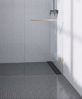 Apollo Tile (Sample) Colorway Gray 4-in x 4-in Glossy Glass Penny Round Mosaic Floor and Wall Tile