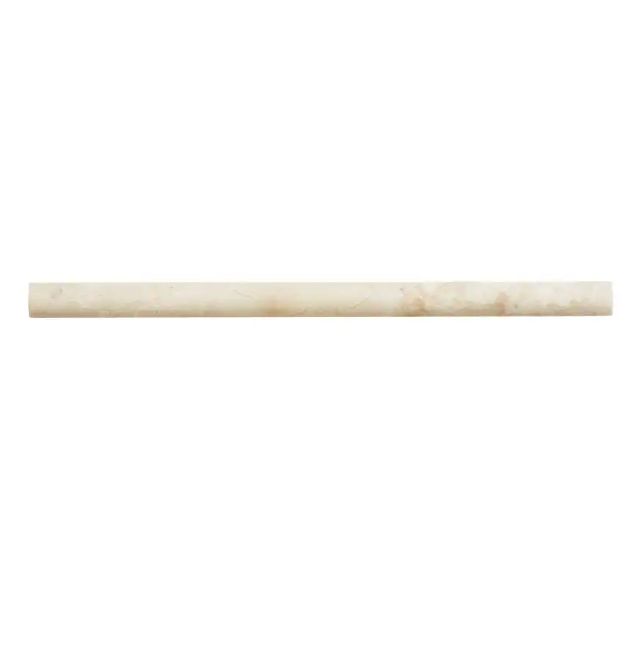 Cappuccino 0.75 in. x 12 in. Honed Marble Wall Pencil Tile (1 Linear Foot) by Jeffrey Court