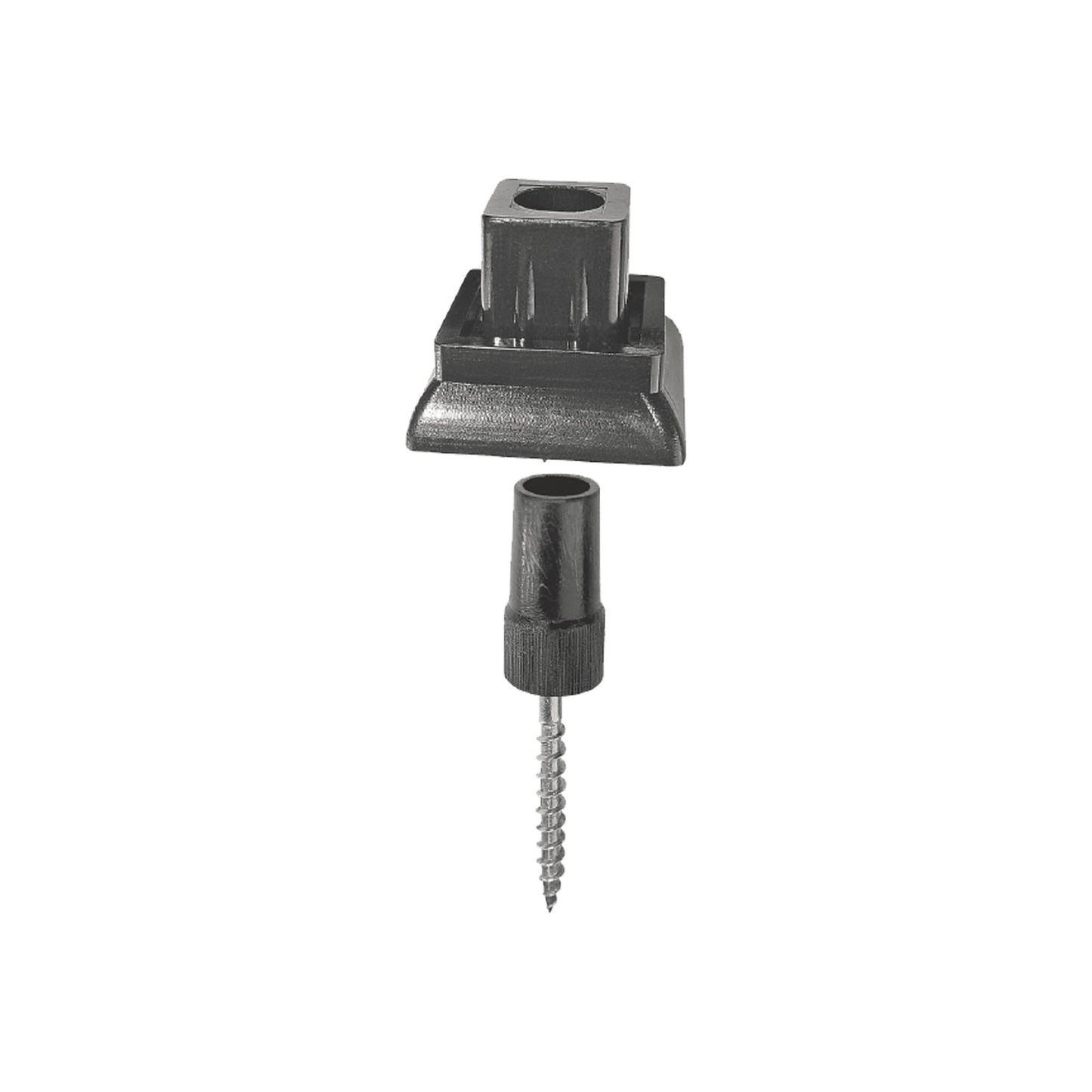 Nuvo Iron 8.75-in x 5-in Black Plastic Baluster Connector