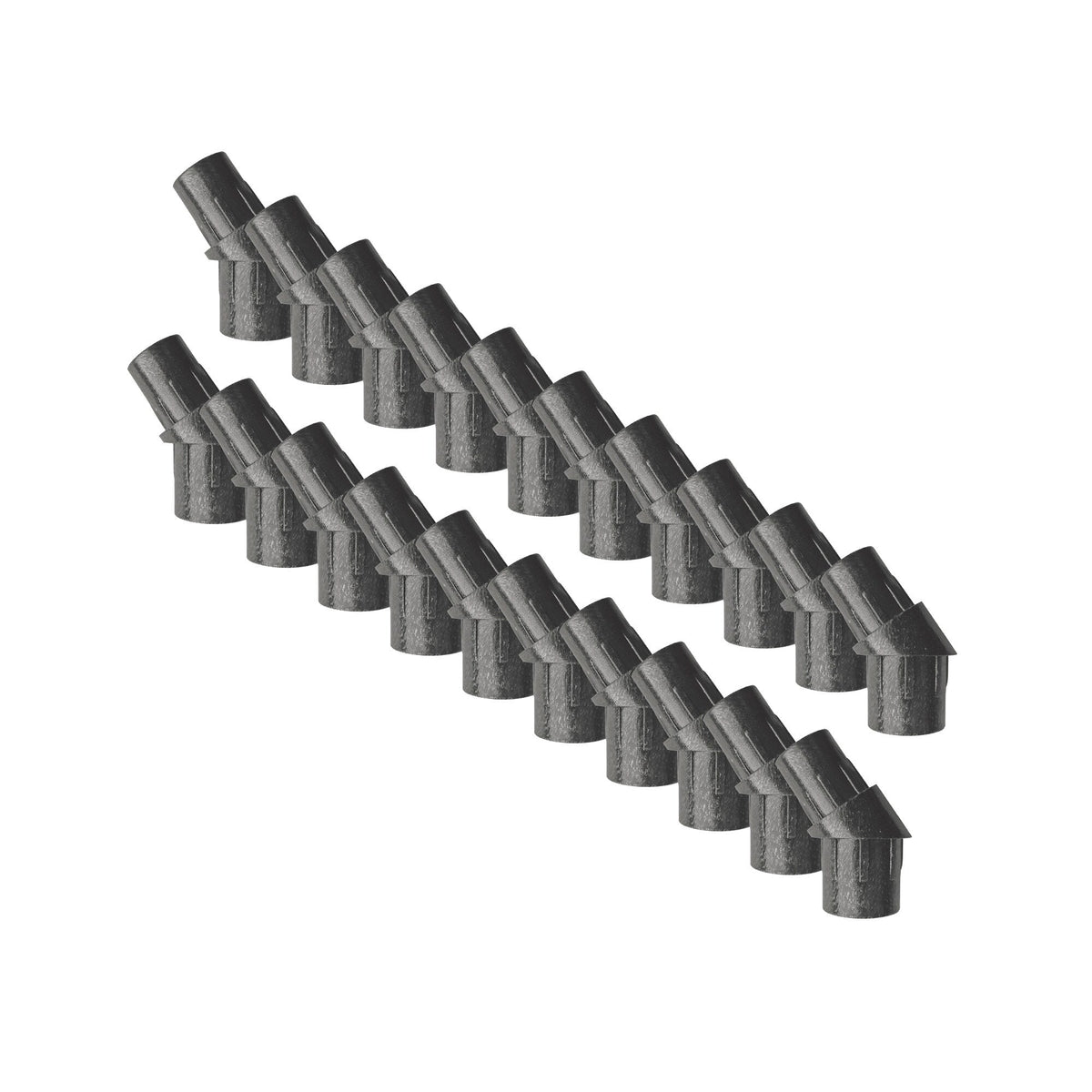 Nuvo Iron 8.5-in x 4.5-in Black Plastic Baluster Connector