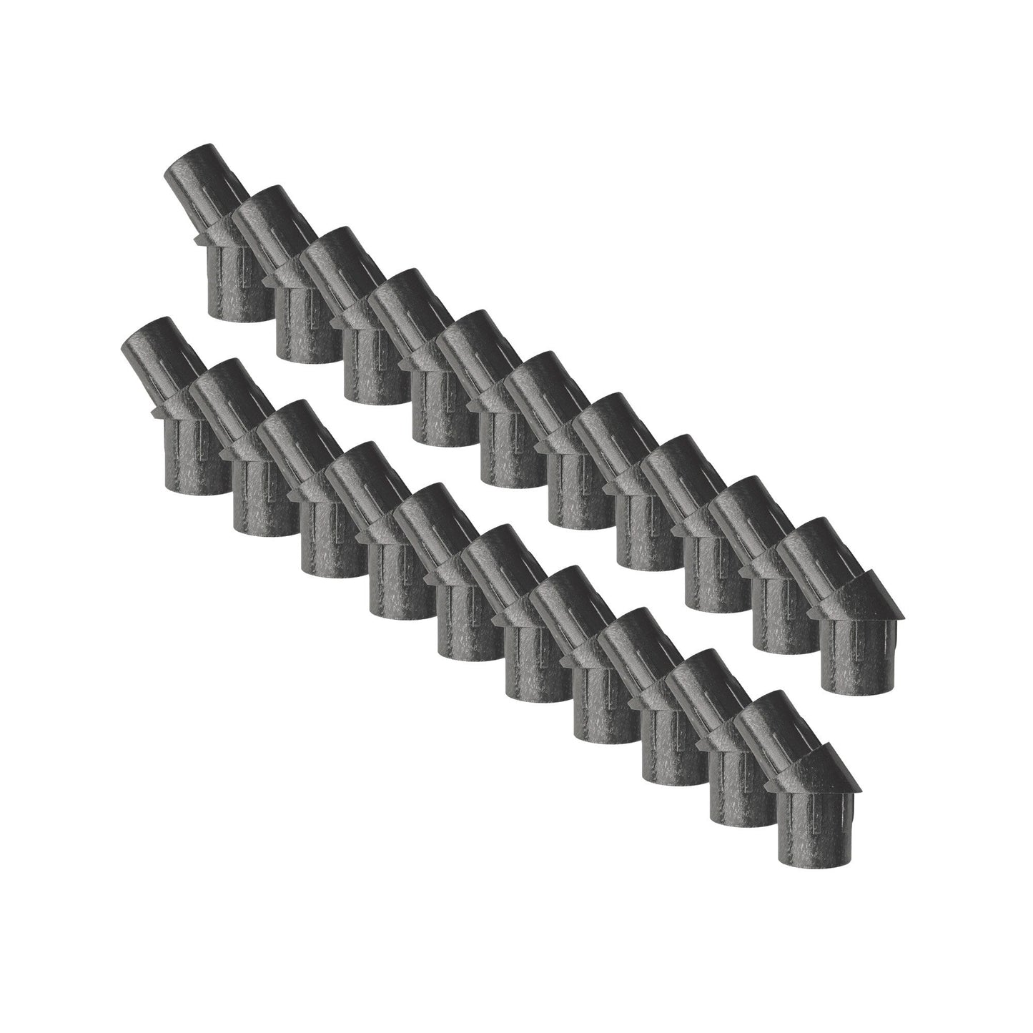 Nuvo Iron 8.5-in x 4.5-in Black Plastic Baluster Connector
