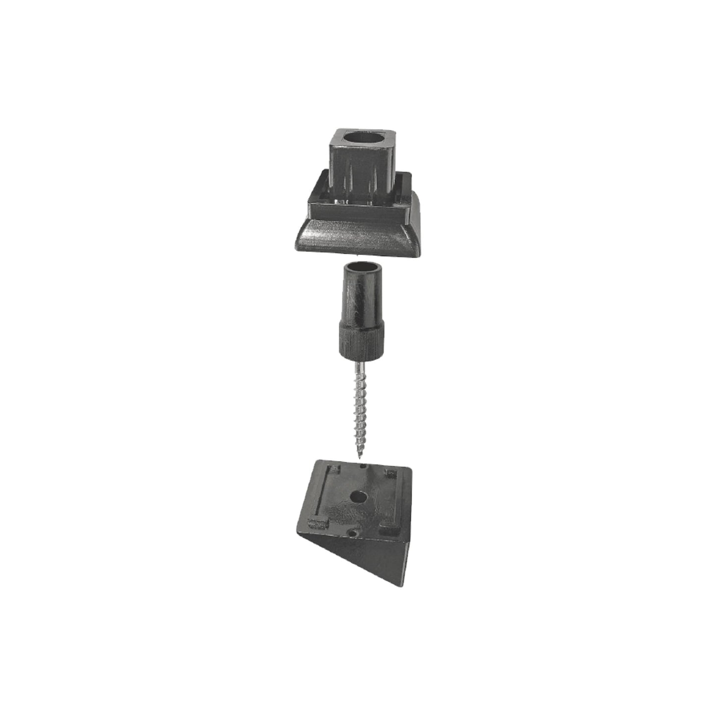 Nuvo Iron 9-in x 6.5-in Black Plastic Baluster Connector