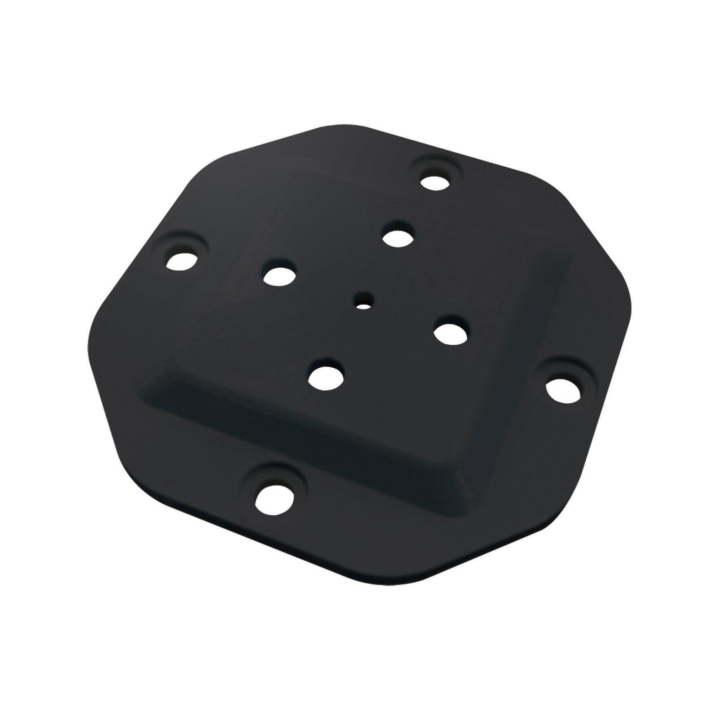 Nuvo Iron 5.25-in x 5.25-in Black Powder Coated Steel Post Connector