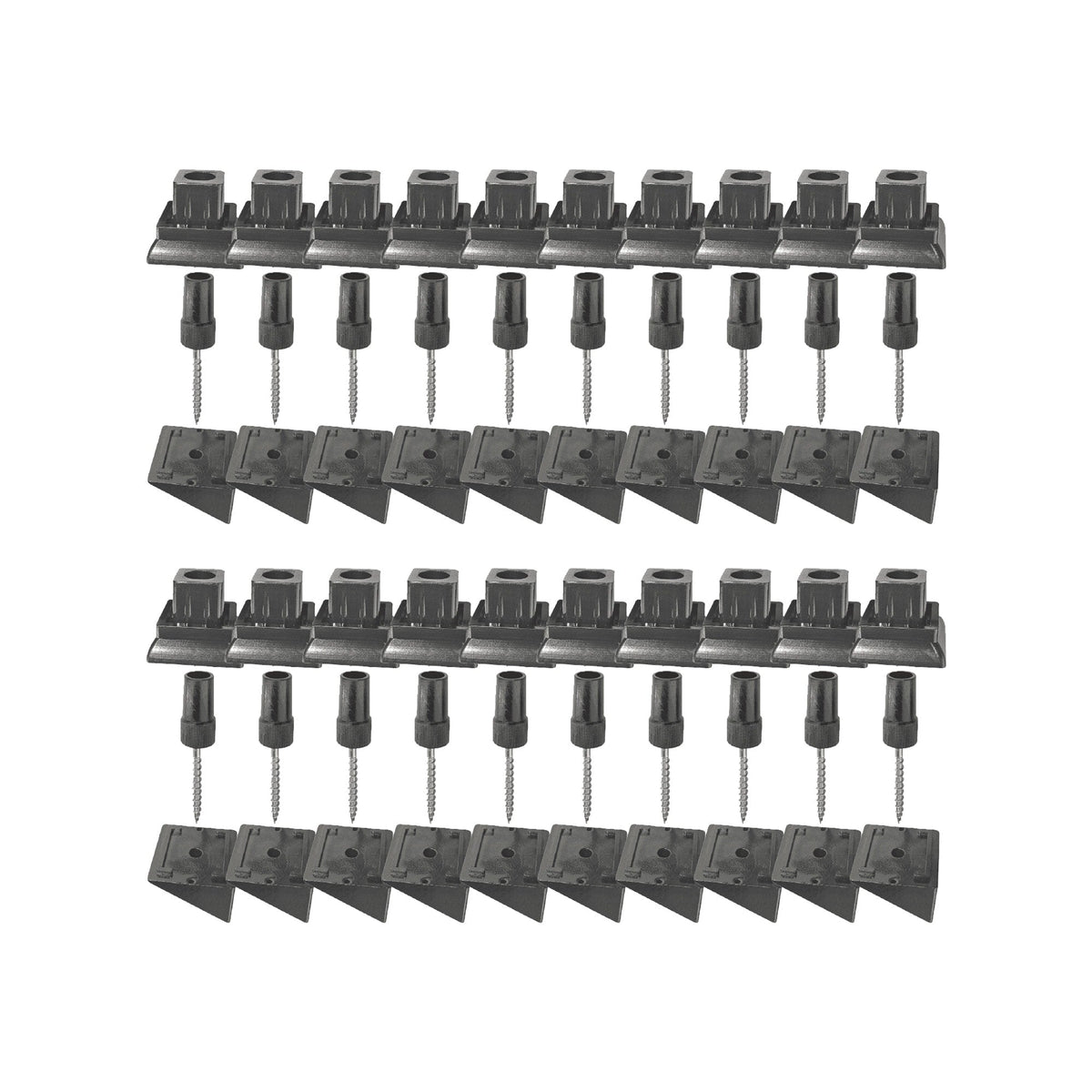 Nuvo Iron 9-in x 6.5-in Black Plastic Baluster Connector
