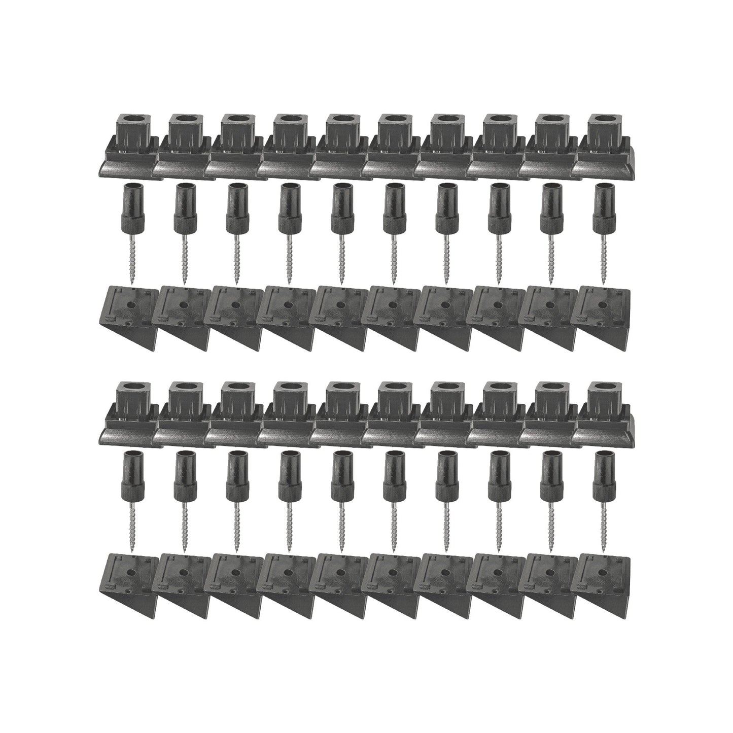 Nuvo Iron 9-in x 6.5-in Black Plastic Baluster Connector