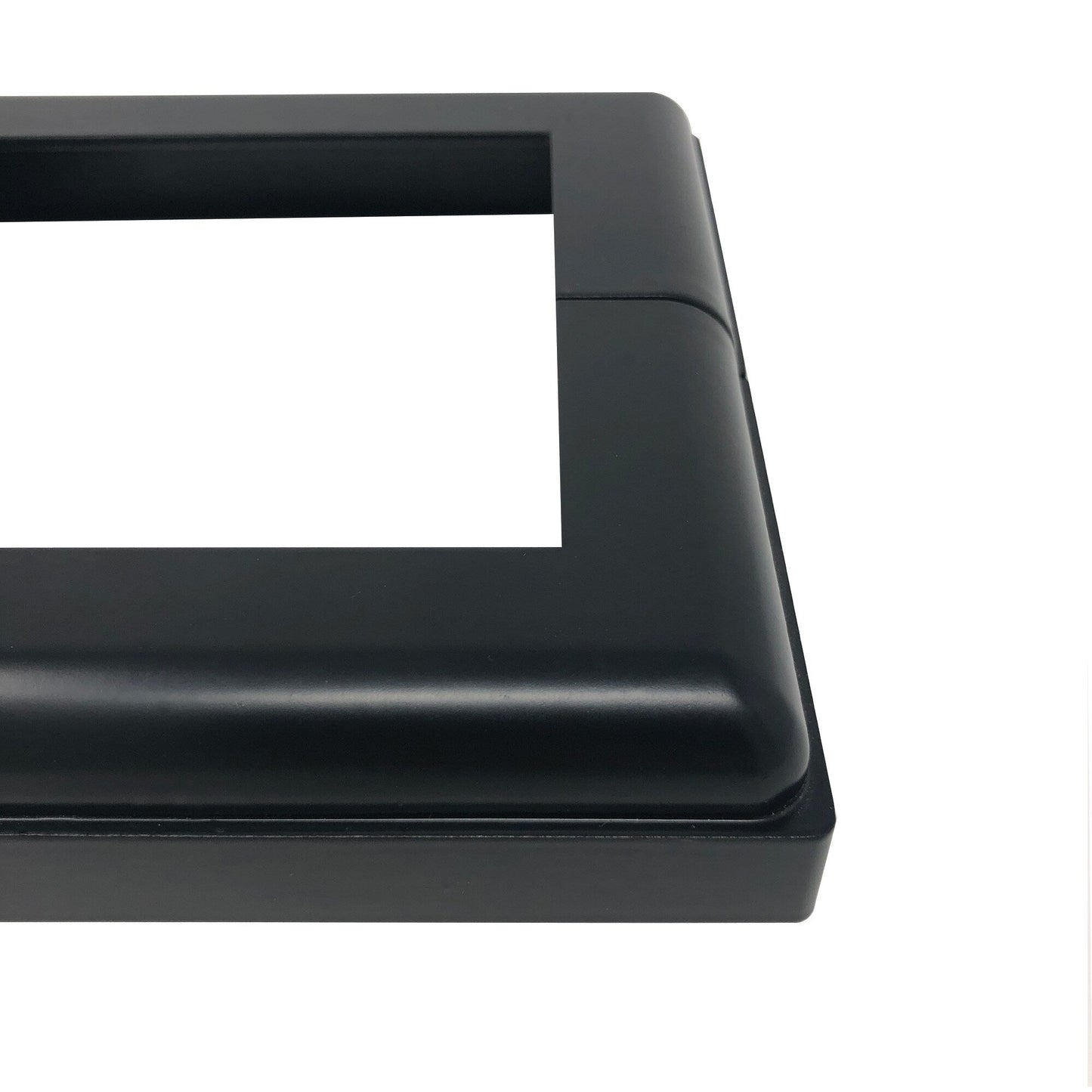 Nuvo Iron 4-in x 4-in Powder Coated Black Aluminum Deck Post Base Trim