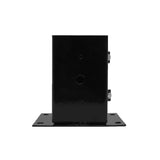 Nuvo Iron 4-in x 4-in Powder Coated Black Glossy Painted Galvanized Steel Deck Post Stabilizer