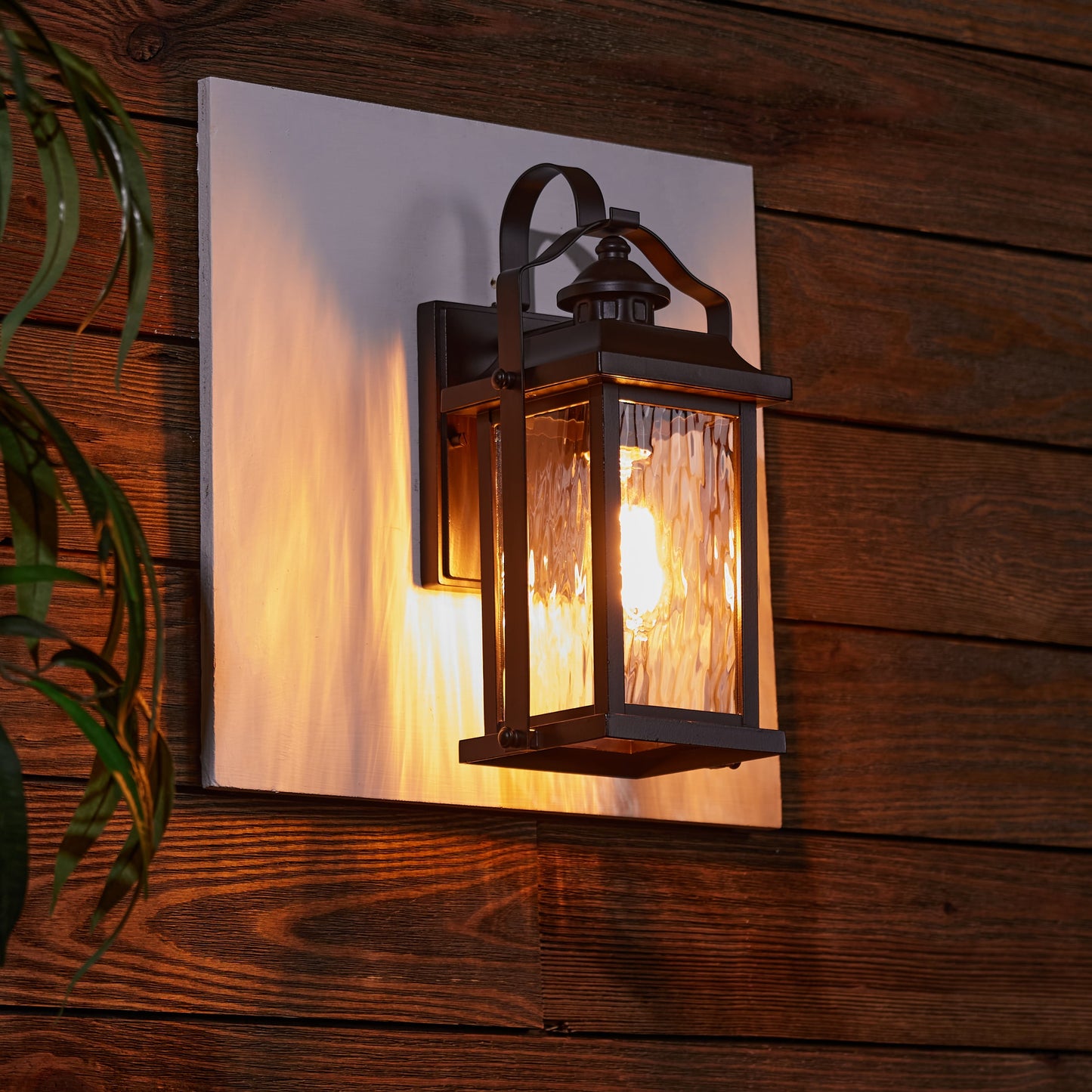 Kichler Linford 13.75-in H Olde Bronze Outdoor Wall Lantern, Medium Base (E-26)