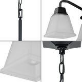 Progress Lighting Clifton Heights 4-Light Matte Black Farmhouse Chandelier