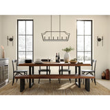Progress Lighting Parkhurst 6-Light Matte Black Transitional Chandelier