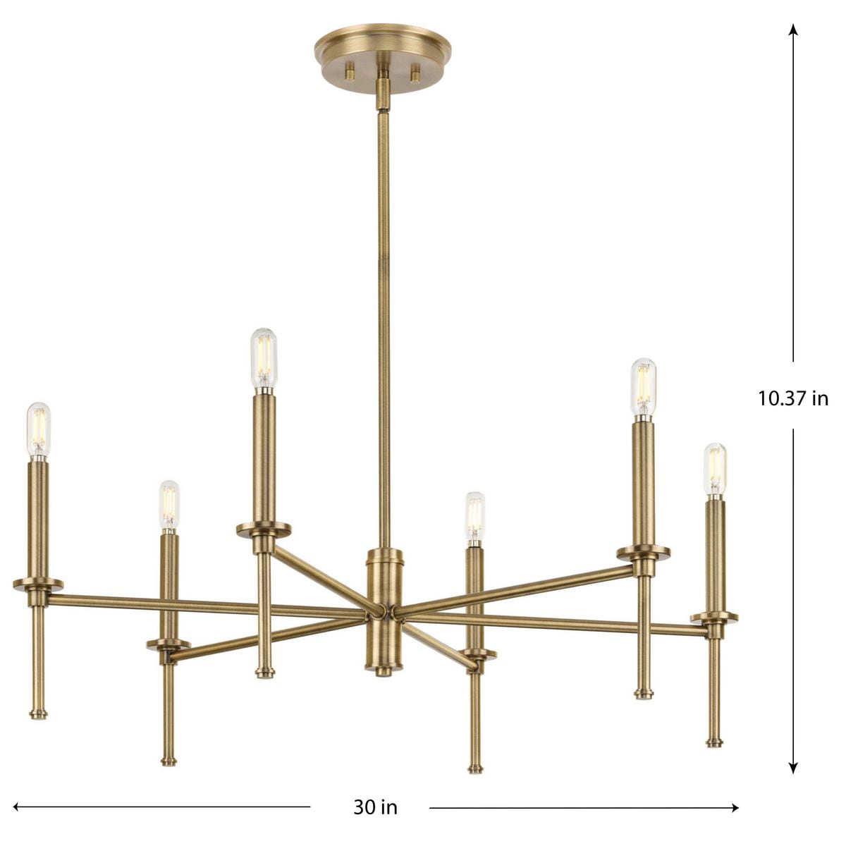 Progress Lighting Elara 6-Light Transitional Chandelier