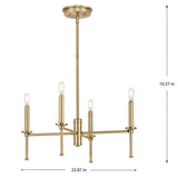 Progress Lighting Elara 4-Light Transitional Chandelier