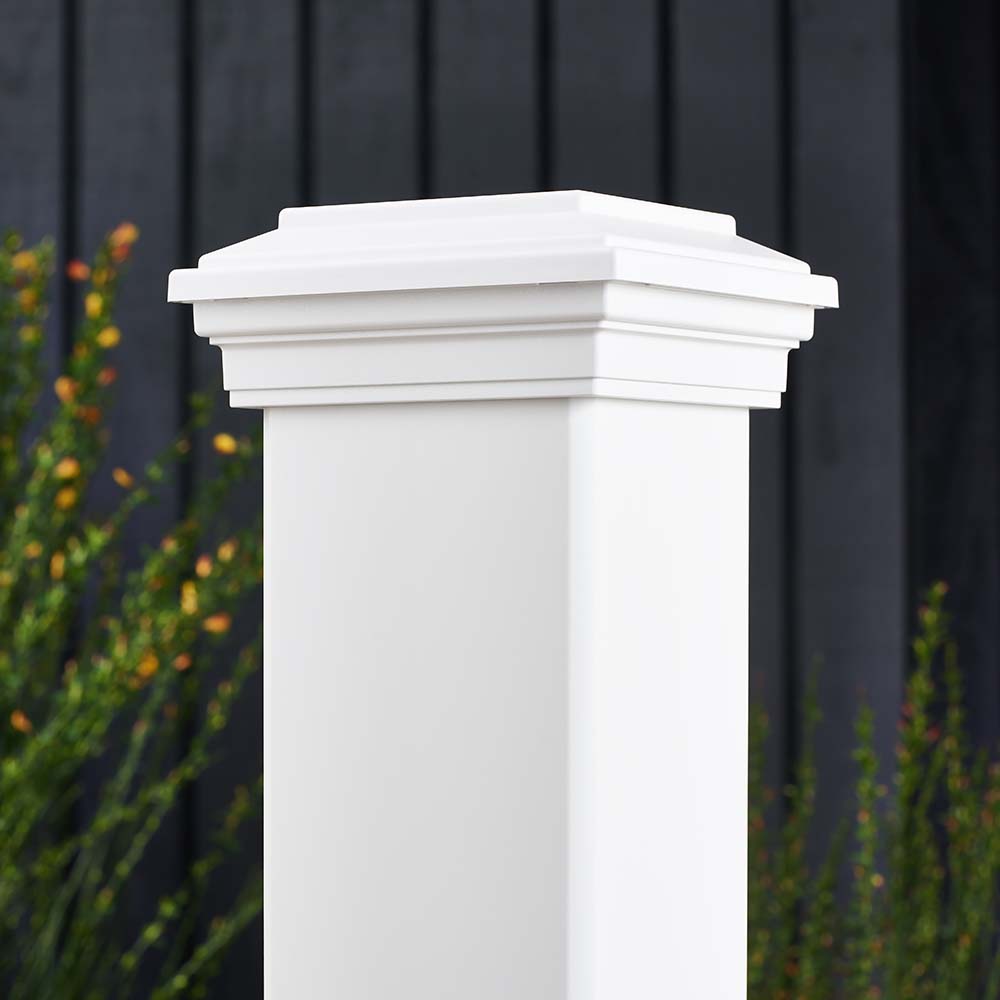 Trex 4-in x 4-in Enhance Classic White Composite Deck Post Cap