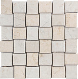 Apollo Tile (Sample) Sparta Beige 4-in x 4-in Multi-finish Marble Basketweave Mosaic Floor and Wall Tile