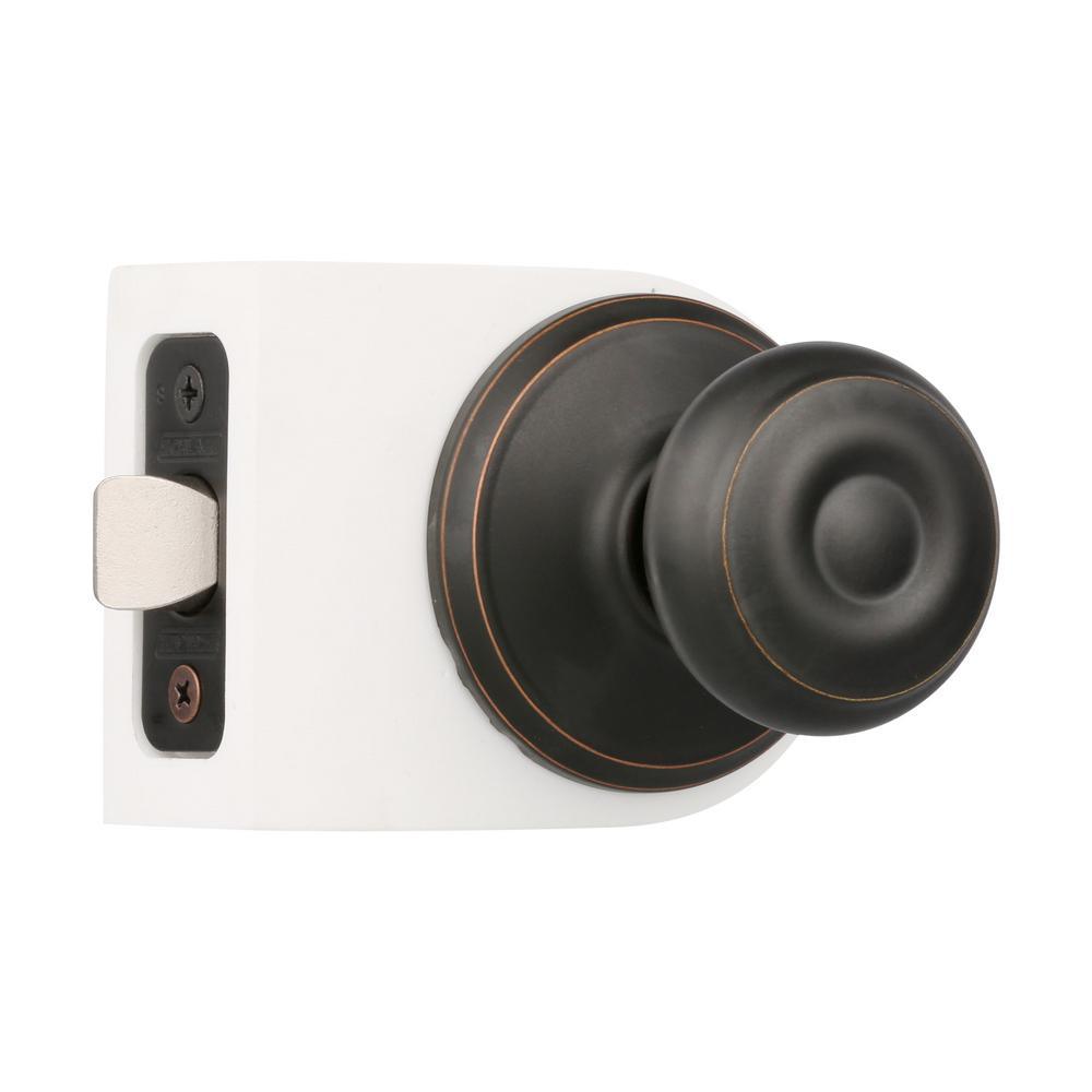 Georgian Aged Bronze Passage Hall/Closet Door Knob (4-Pack) - Super Arbor