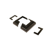 Nuvo Iron 2-in to 3-1/2-in Black Rigid Plastic Deck Post Base Trim