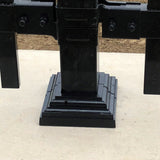 Nuvo Iron 2-in to 3-1/2-in Black Rigid Plastic Deck Post Base Trim