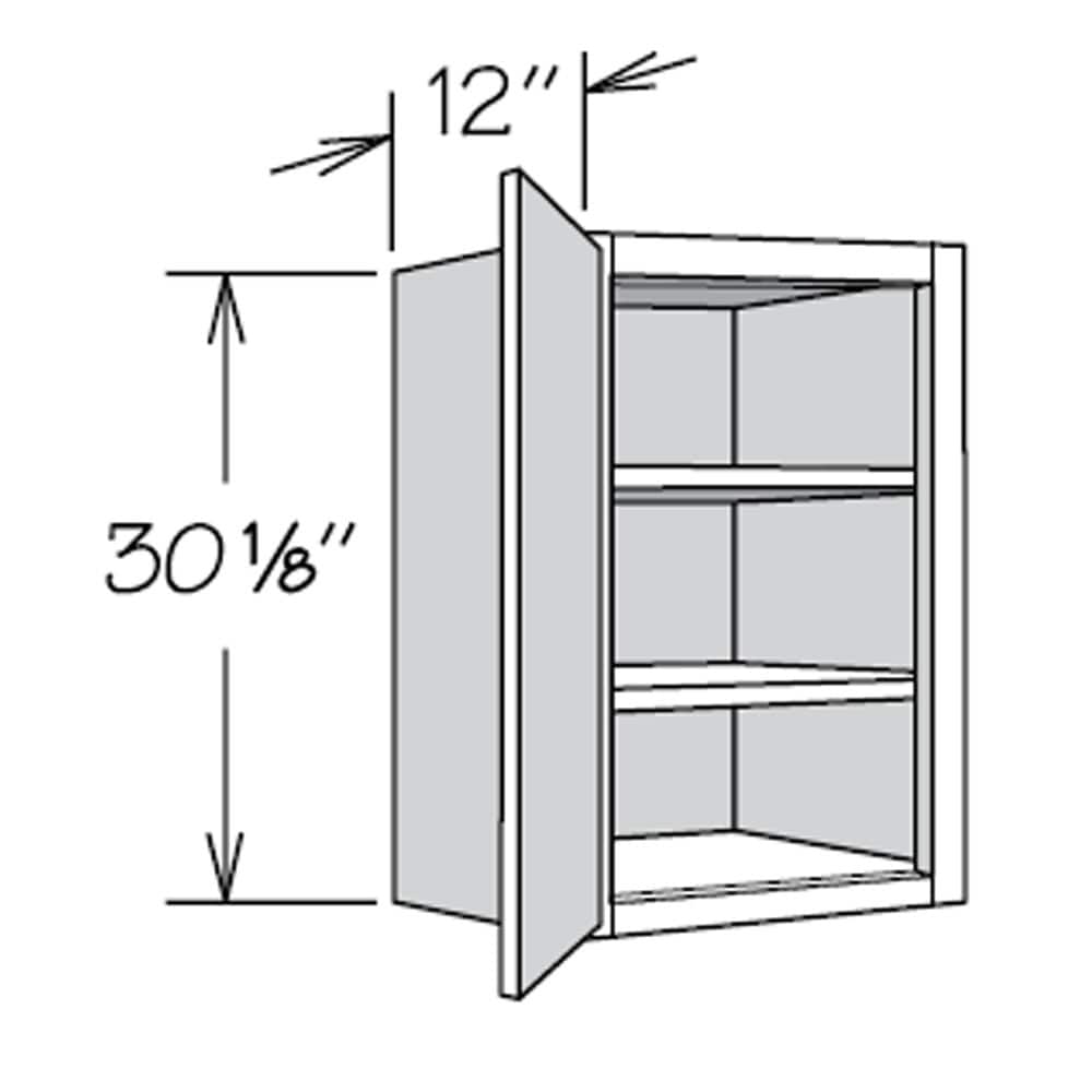 allen + roth Aveley 15-in W x 30.125-in H x 12-in D Linen Wall Fully Assembled Cabinet (Flat Panel Shaker Door Style)