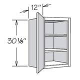 allen + roth Aveley 18-in W x 30.125-in H x 12-in D Linen Wall Fully Assembled Cabinet (Flat Panel Shaker Door Style)