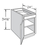 allen + roth Aveley 15-in W x 34.5-in H x 24-in D Linen 1-Drawer Base Fully Assembled Cabinet (Flat Panel Shaker Style)